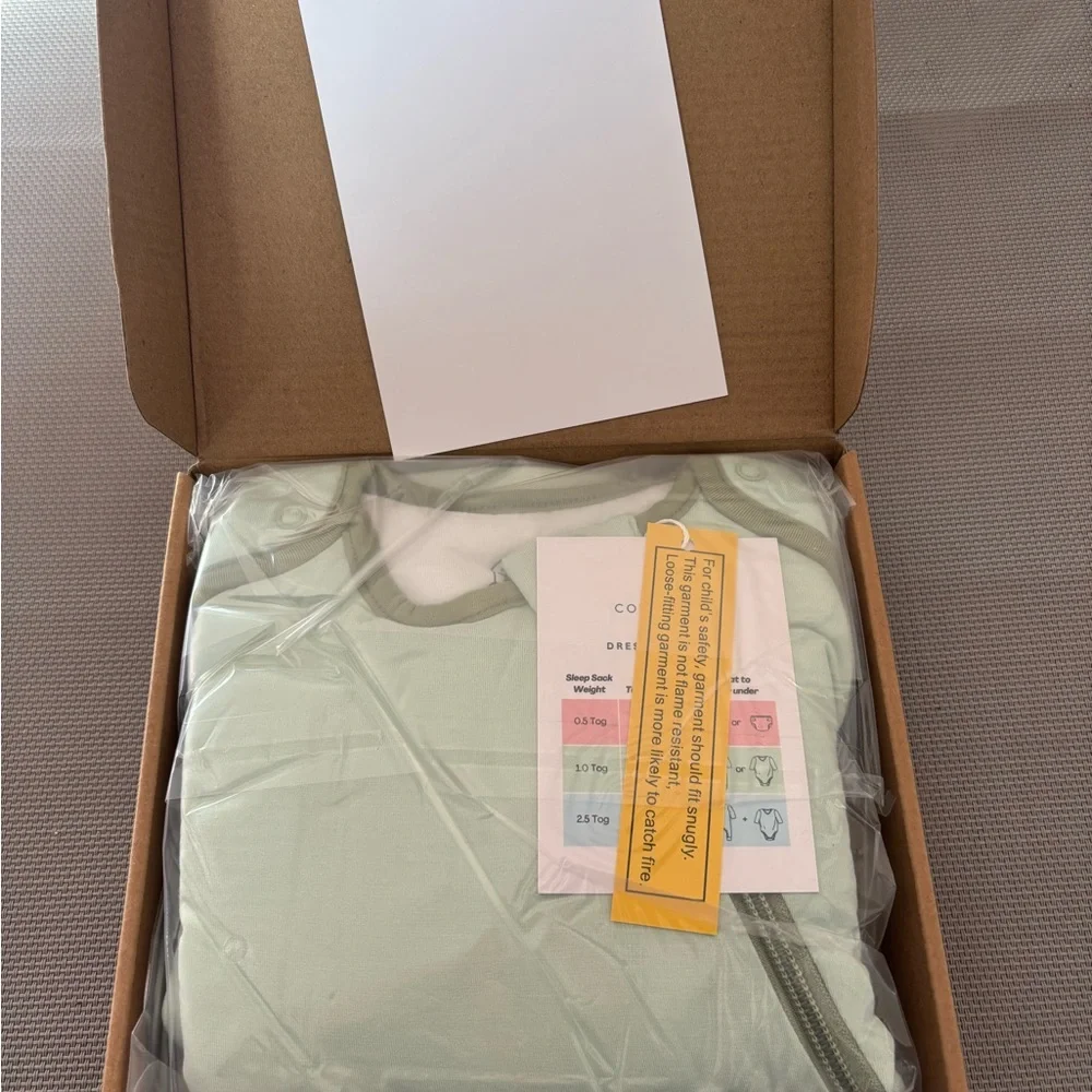 Cozy Seal Sage green Baby Sleep Sack sz S 0-6 months 1 TOG